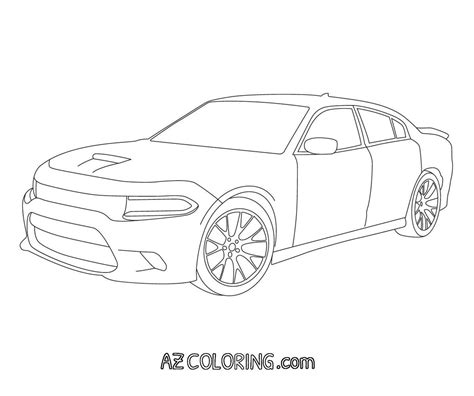 Download or print this amazing coloring page: Dodge Charger Coloring ...