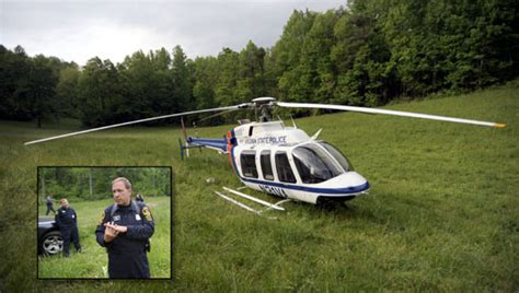 Virginia State Police helicopter makes emergency landing in field