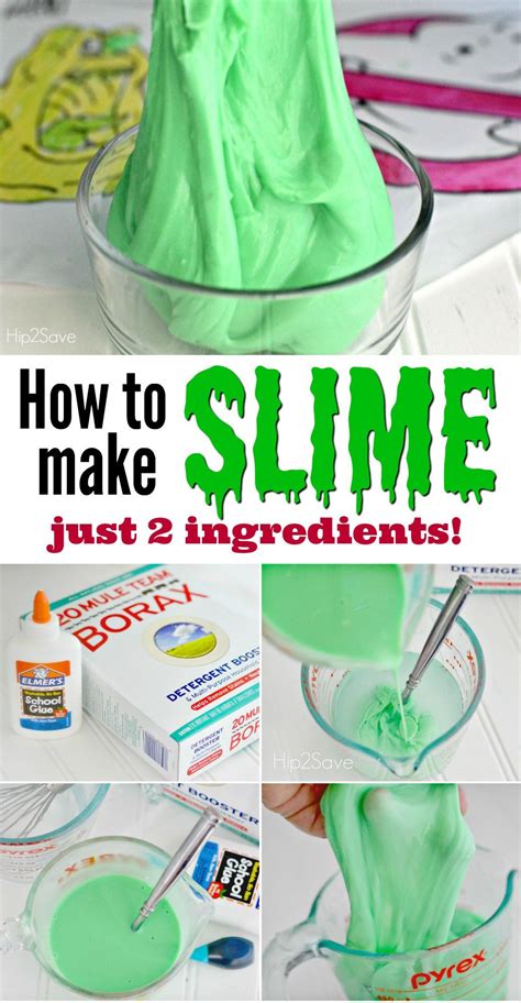 Homemade Slime Recipe (Just 2 Ingredients) | Homemade slime, Homemade ...