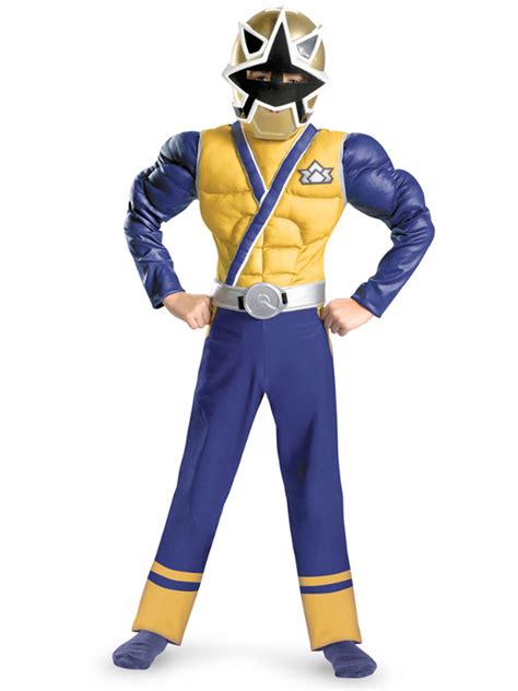 Deluxe Gold Power Ranger Samurai Muscle Costume