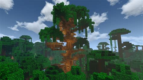 Jungle Tree House | Minecraft Map - MCPE AddOns - Minecraft PE addons ...