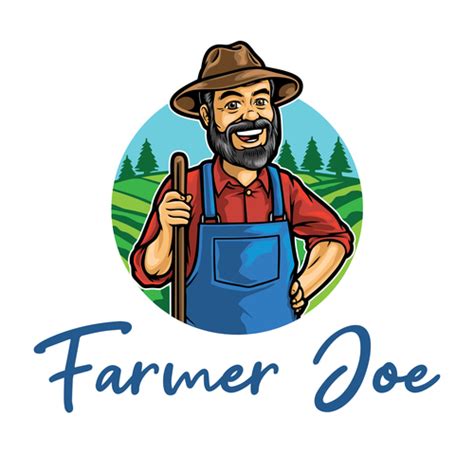 Vector icon happy farmer free download