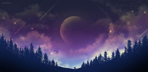 Moon Fox Galaxy 4k Wallpaper,HD Artist Wallpapers,4k Wallpapers,Images ...