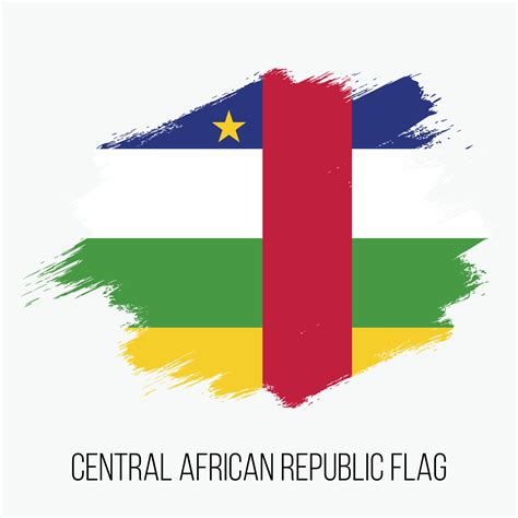 Grunge Central African Republic Vector Flag 11395995 Vector Art at Vecteezy