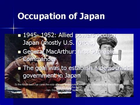 Rebuilding Japan after World War II Americas post