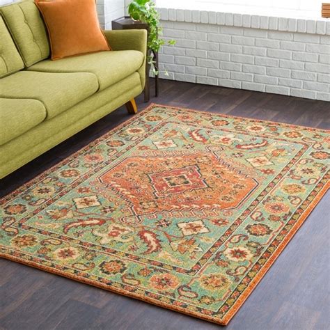 Shop Hillary Southwestern Orange & Green Area Rug - 2' x 3' - On Sale ...