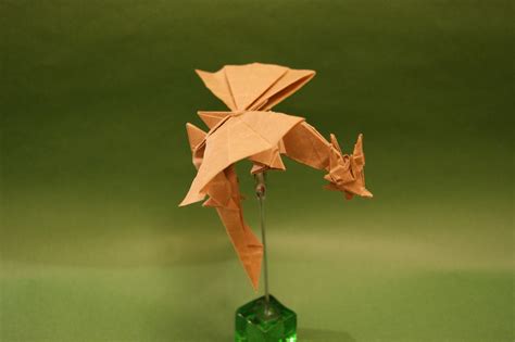 Origami Flying Dragon | Designed and folded by Mindaugas Ces… | Flickr