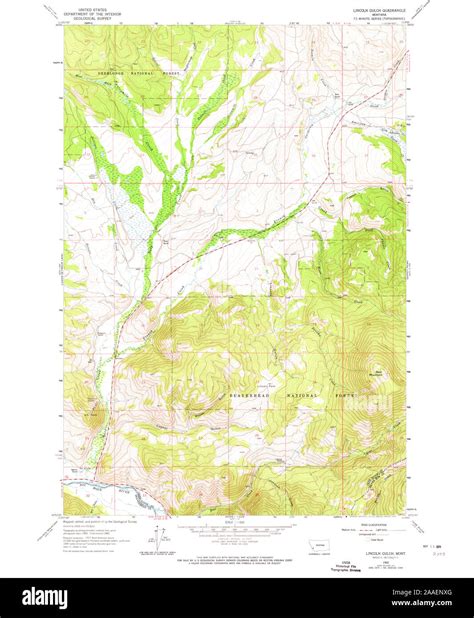 Lincoln montana map Cut Out Stock Images & Pictures - Alamy