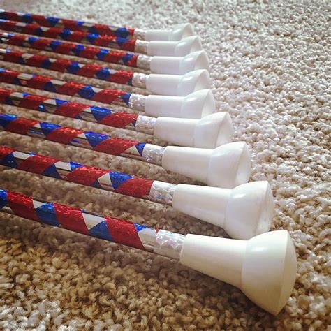 #batontwirling #majorettes #baton #twirling Our batons are now ready ...