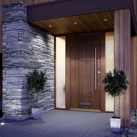 32 The Best Modern Front Entrance Exterior Design Ideas - MAGZHOUSE