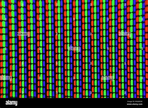 TV pixels closeup. Macro screen pixel Stock Photo - Alamy