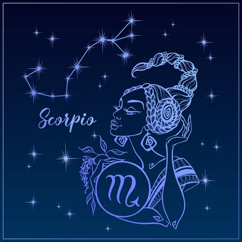 Zodiac sign Scorpio as a beautiful girl. The Constellation of Scorpio ...