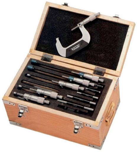 External micrometer set DIN 863 0-300mm, Vögel - Mechanical micrometers