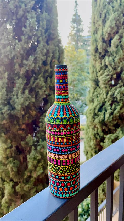 Mandala Bottle Art - Etsy