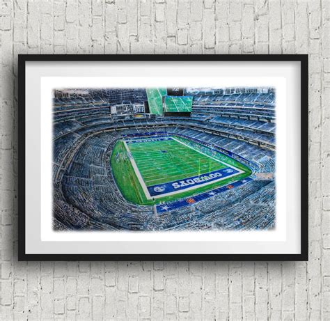 Dallas cowboys stadium art print cowboys football cowboys