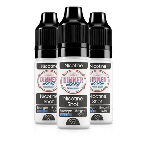 3 Bottles – Nicotine Shot 10ml E-Liquid 18mg | 3 for £5.65 – Dinner Lady