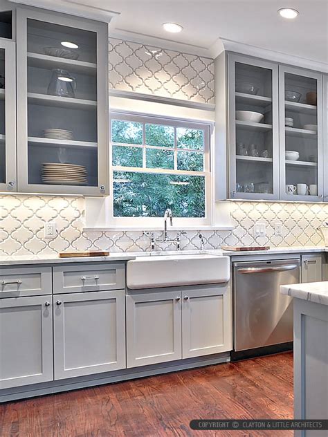 White Ceramic Arabesque Mosaic Backsplash Tile | Backsplash.com