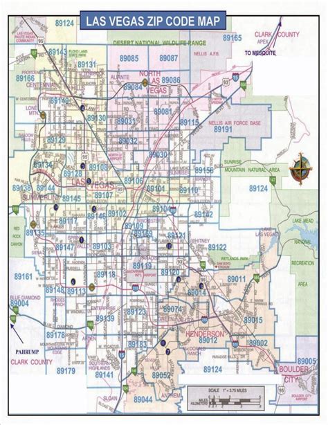 Printable Las Vegas Zip Code Map