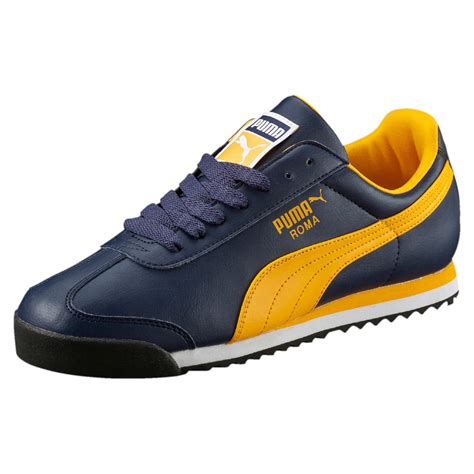 PUMA Roma Men's Sneakers in Yellow for Men | Lyst