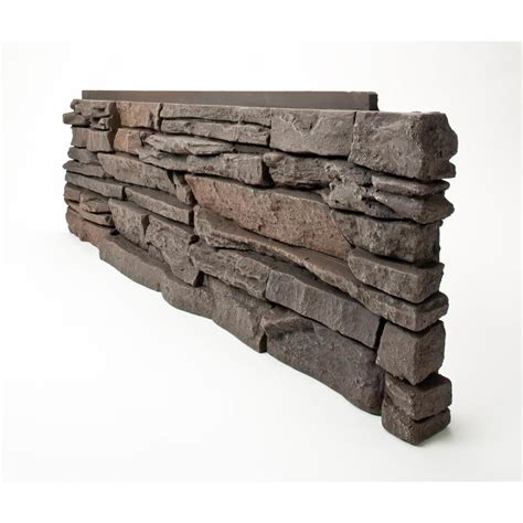 GenStone Stacked Stone 28-sq ft Coffee Faux Stone Veneer at Lowes.com