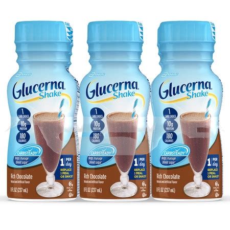 Glucerna Glucerna Shake Creamy Chocolate Delight 8 Fl oz. Bottles, PK24 ...