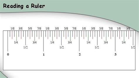 Reading a ruler graphic | Reading a ruler, Ruler, Reading