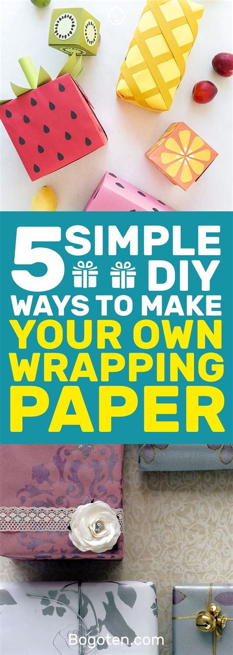 Creative DIY Wrapping Paper Ideas