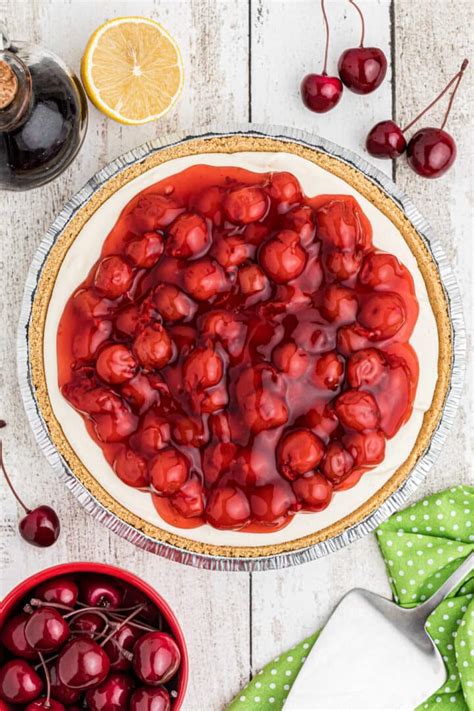 No Bake Cherry Pie With Graham Cracker Crust | The Cagle Diaries