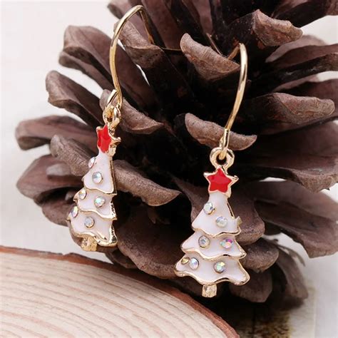 Christmas Earrings Christmas Tree Earrings Fashion Earrings Jewelry ...