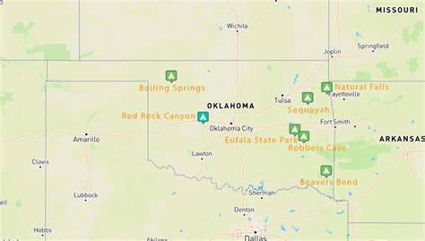 Oklahoma State Parks Map – Zip Code Map