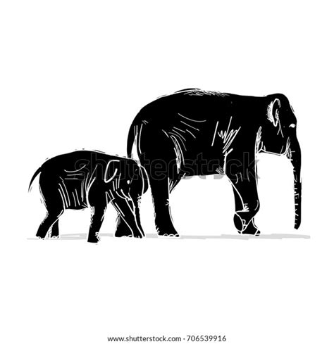 226 Mother AND Baby Elephant Images Stock Vectors and Vector Art ...