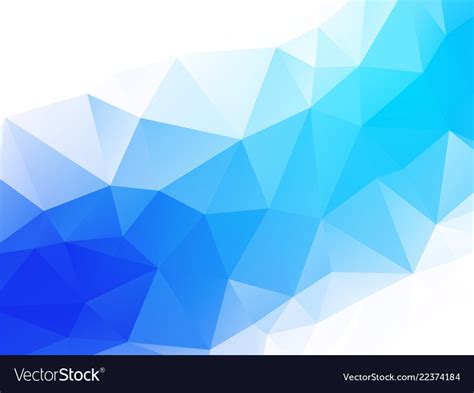 Blue white geometric background Royalty Free Vector Image