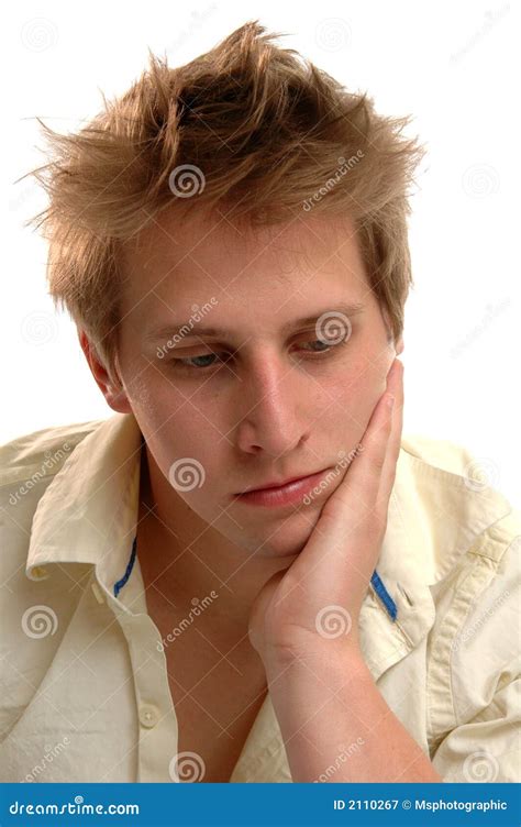 Dejected stock image. Image of thinking, cute, bored, young - 2110267