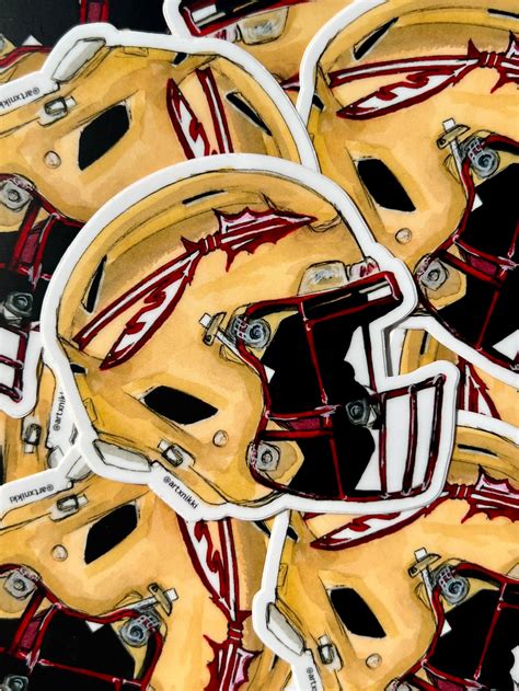 FSU Football Helmet Sticker – artxnikki