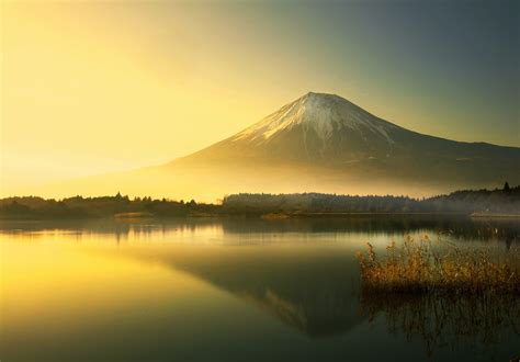 lake, Mountain, Mount Fuji, Sunrise, Landscape Wallpapers HD / Desktop ...