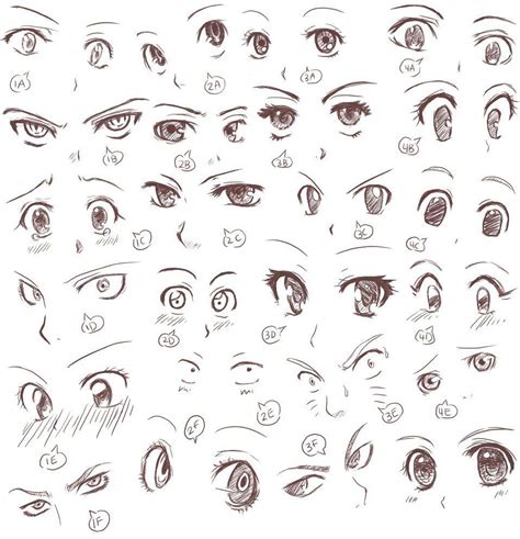 Anime and manga eyes Drawing Reference and Sketches for Artists