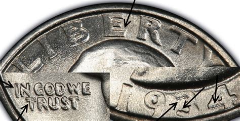 1934 25C Doubled Die Obverse (Regular Strike) Washington Quarter - PCGS ...