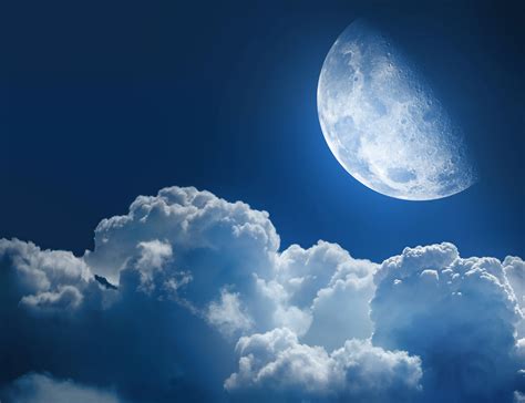 sky, Moon, Clouds, Nature Wallpapers HD / Desktop and Mobile Backgrounds