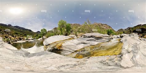 360° view of Waterfall, Sabino Creek, Sabino Canyon, Tucson - Alamy