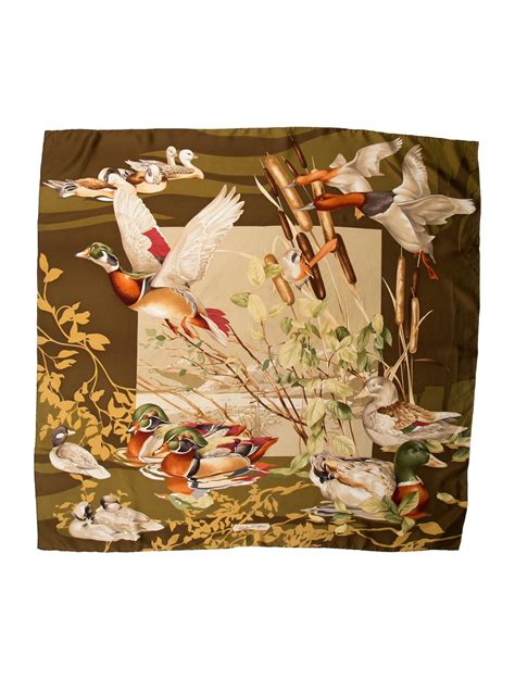 Salvatore Ferragamo Silk Printed Scarf - Brown Scarves and Shawls ...