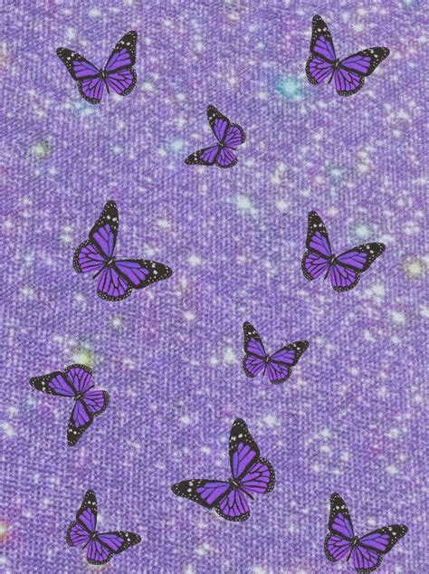 Aesthetic purple sparkle butterfly background 🦋 | Bellissimi sfondi ...