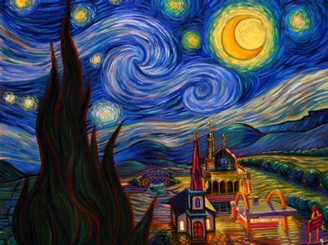 Van Gogh Starry Night Wallpaper