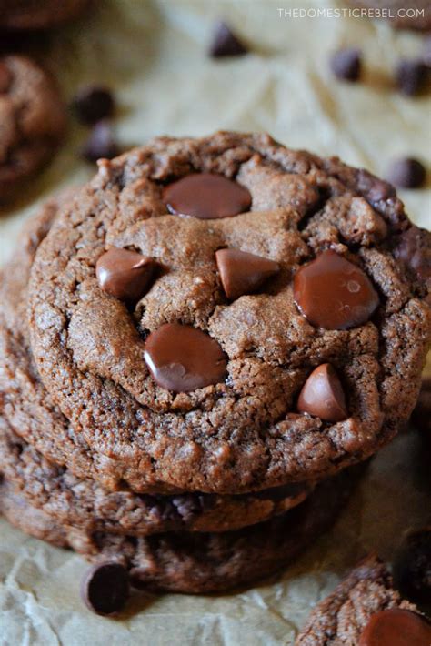 The Best Ultimate Chocolate Chocolate Chip Cookies | The Domestic Rebel