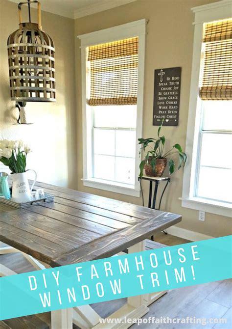 How to Easily Install Farmhouse Window Trim! - Leap of Faith Crafting