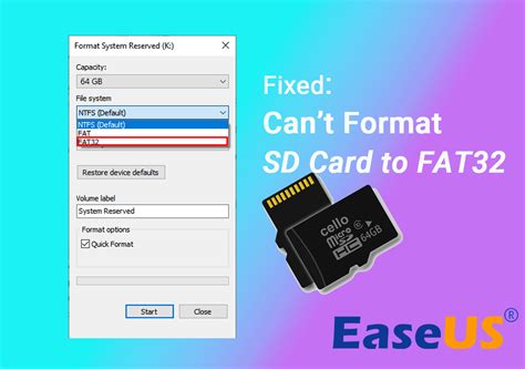 How to Format 64GB SD Card to FAT32 - Easy and Safe