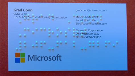 My Braille Business Cards, my Grandfather Dziadzi, and Microsoft ...