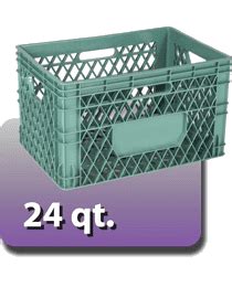 24 qt. Plastic Milk Crates | Drader Manufacturing Industries, Ltd.