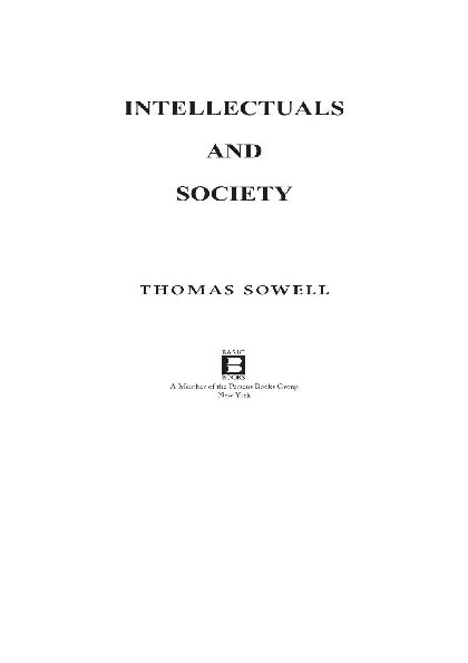 (PDF) Intellectuals and Society by Thomas Sowell (z-lib.org) | Songyos ...