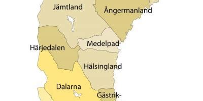 Sweden map - Maps Sweden (Northern Europe - Europe) - Regions