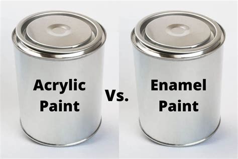 Acrylic Paint vs Enamel paint